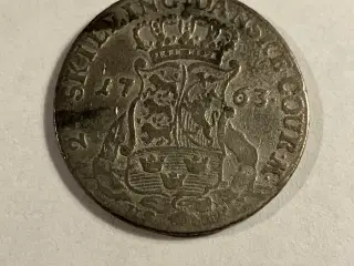 24 Skilling 1763 Danmark