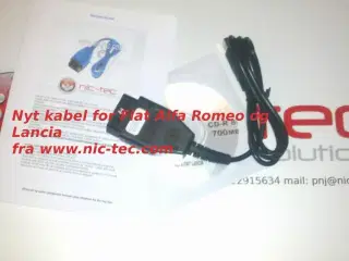 USB Kabel for Alfa Romeo Fiat og Lancia for modeller uden CANBUS
