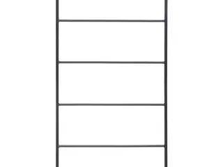 Håndklædeholder 60x10x116 cm stål sort