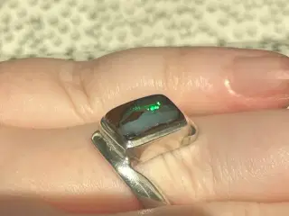 Opal sølvring 