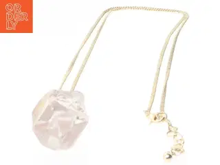 Krystal vedhæng med halskæde (str. 88 cm)
