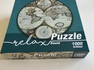 Puslespil rundt på 1000 brikker 