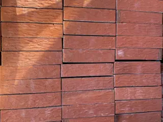 Mursten røde m/præg. 