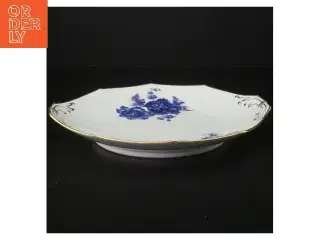 Porcelænsfad med blåt blomstermotiv fra Bavaria (str. Ø 23,5 cm)