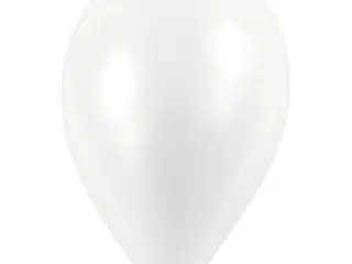 Balloner, diam. 23 cm, hvid, 10stk./ 1 pk.