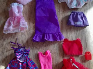 Barbie, tøj, sko, tilbehør & fritid. 