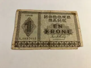 1 Krone Norge 1948