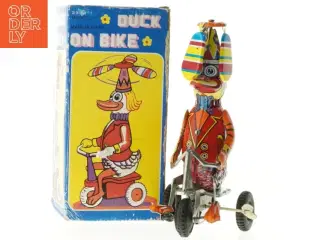 1920&#39;er Blik legetøj, and på cykel (str. 20 cm)