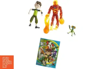 Ben 10 Figursæt med Mini Tegneserie fra Ben 10 (str. 10 cm)