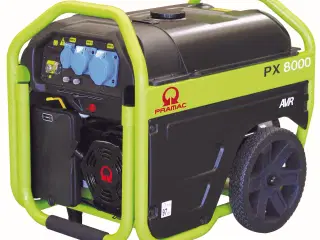 PX8000S 230v generator med el-start fra Pramac.