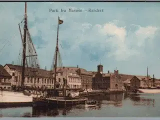 Parti fra Havnen - Randers - Postkort - Ubrugt
