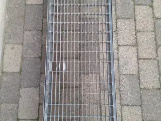 Metal Rist Gitter 122x42 cm Grå