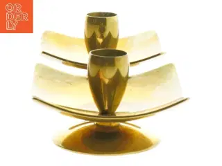 Messing lysestager (str. 2 stk 9 cm)