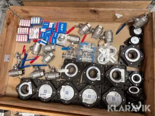 Lot - flangelejer, kuglehaner og kuglelejer - 1 palle