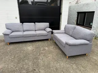 Sofa sæt 2 + 3 GEDVED i grå, som nyt!