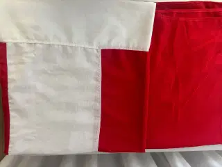 Dannebrog, stort vintage flag i uld til flagstang,