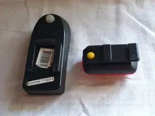 Cykellygter for og bag sæt10kr