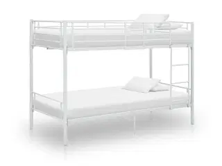 Køjeseng 90x200 cm metal hvid