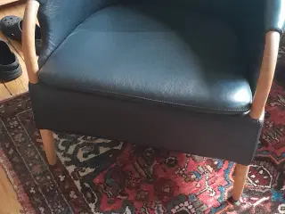 Læderstol flot næsten ikke brugt, som ny