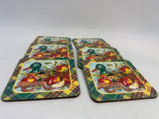 6 stk. retro glasbrikker