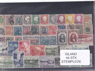 Island - 44 Stk. - Stemplet