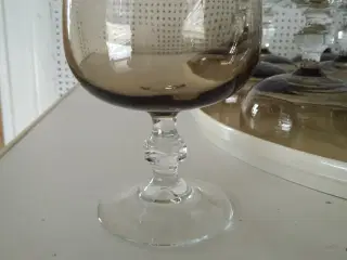 11 røgfarvede portionsglas 