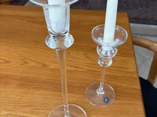     Elegante glas lysestager