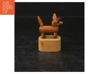 Gammel trykfigur i træ (str. 7 cm)