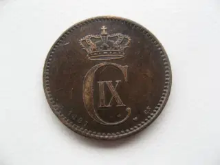 Flot delfin 2 øre 1887, en af de svære