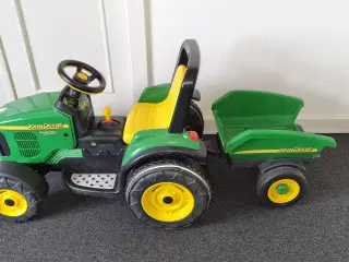 John deere traktor legetøj med vogn.