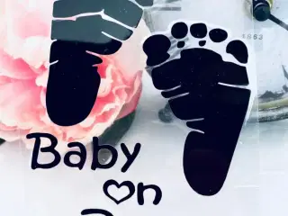 Wallsticker baby on board
