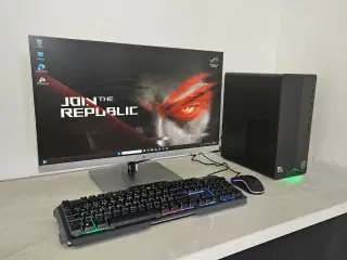 Ryzen 5 Gamer Pc + 24" HD skærm