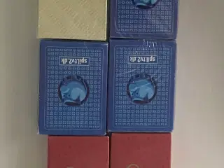 6 spil kort 52 kort + 2 joker i alle spil kr. 40,-