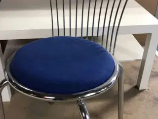 Spisebordsstol,  sort, blå
