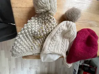 3 stk strikkede huer