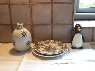 Vase opsats sparebøsse 1stk20kr 3stk50kr