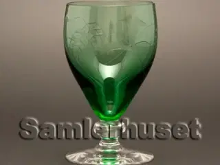 Bygholm Hvidvinsglas, grøn. H:105 mm.