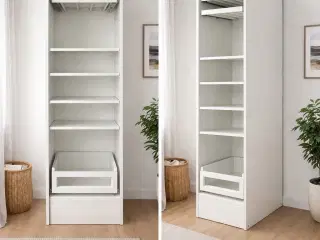 IKEA PAX skab m. hylder, skuffe, udtræksbøjler