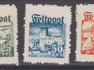 Frikorps Danmark postkort og feltpost