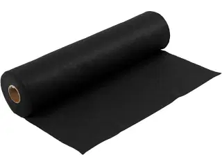 Hobbyfilt, B: 45 cm, tykkelse 1,5 mm, 180-200 g, sort, 5m/ 1 rl.