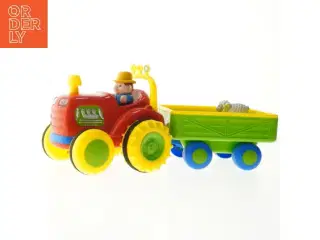 Legetøjstraktor med anhænger (str. 40 cm)