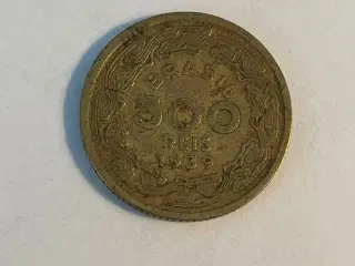 500 Reis Brazil 1939