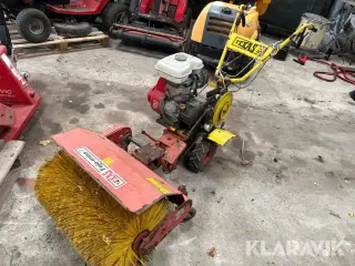 Fræsemaskine med kost og sneslynge Texas