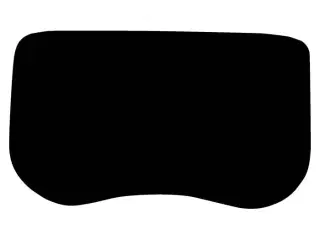 Bagagerumsmåtte velour foran Tesla Model S 2012-