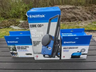 Nilfisk højtryksrenser med tilbehør