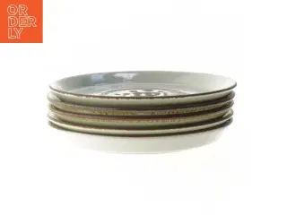Thule håndmalede dessert tallerkener Sæt af 5 dekorative tallerkener fra Designer Denmark (str. 5 styk Ø 18 cm)