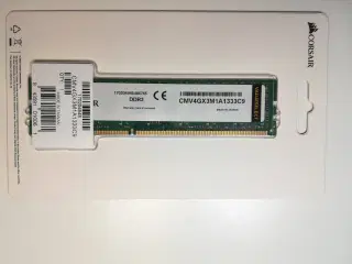 Corsair DDR3 1x4GB 1333MHz Ram Valueselect