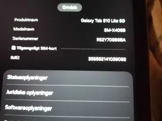 Samsung Galaxy tab s10 lite 