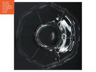 Antikt Glasfad (str. Ø 27 cm)