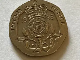 20 Pence England 1993